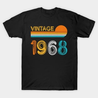 Vintage 1968 Happy 55th Birthday Retro T-Shirt